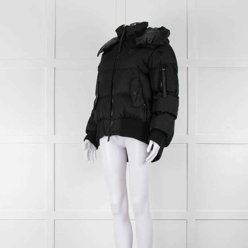 Moncler Black Nylon Autun Giubutto Bomber
