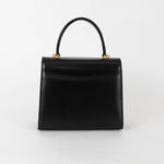 Launer London Black Traviata Leather Bag