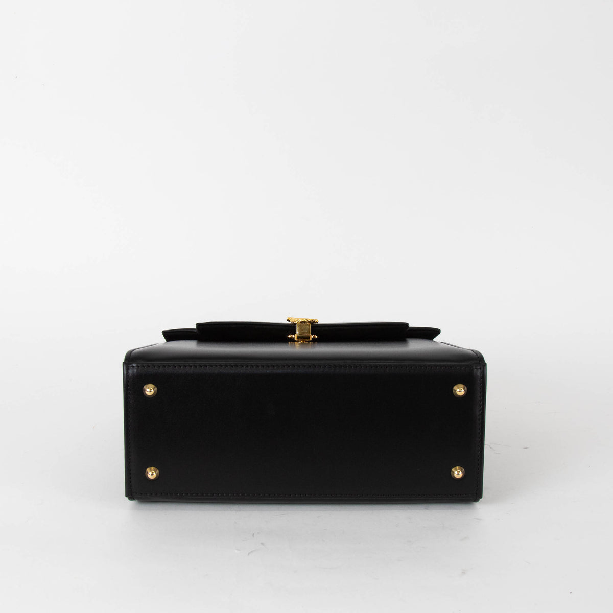 Launer London Black Traviata Leather Bag