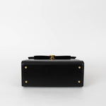 Launer London Black Traviata Leather Bag