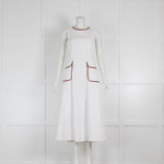 Staud Bait White/Whiskey Dress