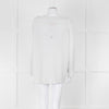 Zoe Milano Light Grey Silver Fine Knit Wide Neck Sweater