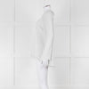 Zoe Milano Light Grey Silver Fine Knit Wide Neck Sweater