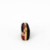 Diane Von Furstenberg Red, Black and Beige Pony Hair Clutch