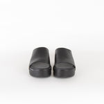 Maje Black Gold Leather Clogs