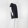 Stella McCartney Navy Cotton Blend Broidery Hem Dress