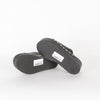 Maje Black Gold Leather Clogs