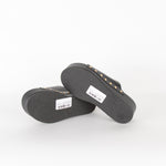 Maje Black Gold Leather Clogs
