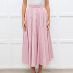 Jour/Ne Pink And White Stripe Circular Skirt