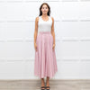 Jour/Ne Pink And White Stripe Circular Skirt