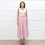 Jour/Ne Pink And White Stripe Circular Skirt