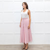 Jour/Ne Pink And White Stripe Circular Skirt