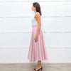 Jour/Ne Pink And White Stripe Circular Skirt