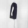 Stella McCartney Navy Cotton Blend Broidery Hem Dress