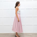 Jour/Ne Pink And White Stripe Circular Skirt