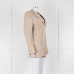 Acne Studio Yellow Grey Brown Check Single Breasted Jacket