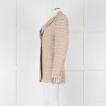 Acne Studio Yellow Grey Brown Check Single Breasted Jacket