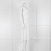 Ba & Sh Cream Buttoned Up Sleeveless Dress