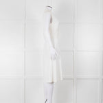 Ba & Sh Cream Buttoned Up Sleeveless Dress