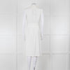Ba & Sh Cream Buttoned Up Sleeveless Dress