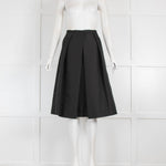 Tibi Black Structured Skirt