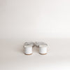 Mansur Gavriel White Lattice Leather Heeled Mules