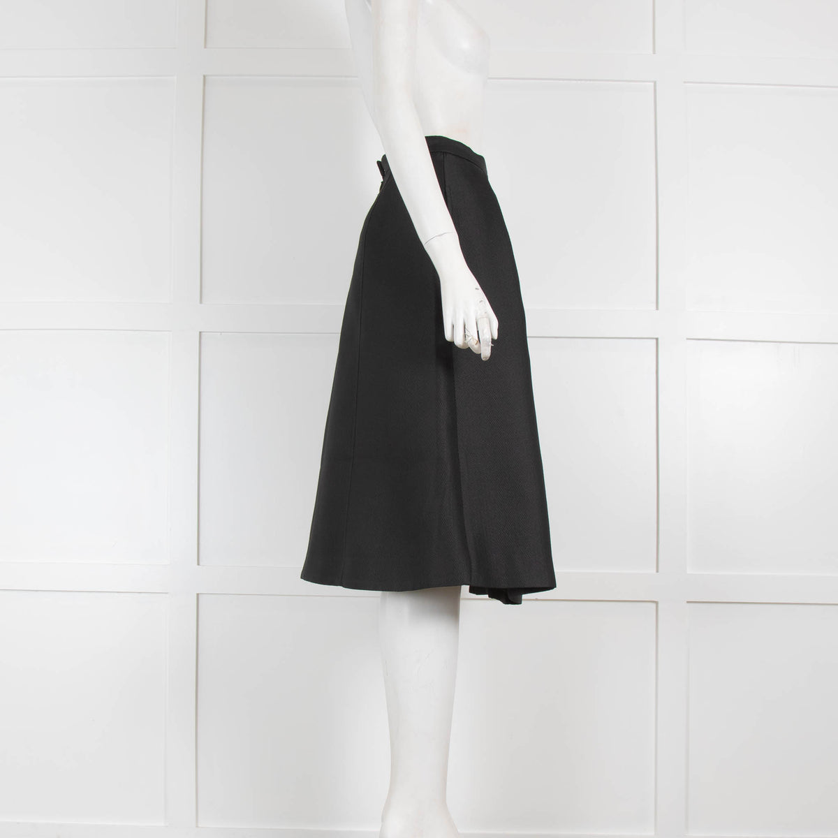Tibi Black Structured Skirt