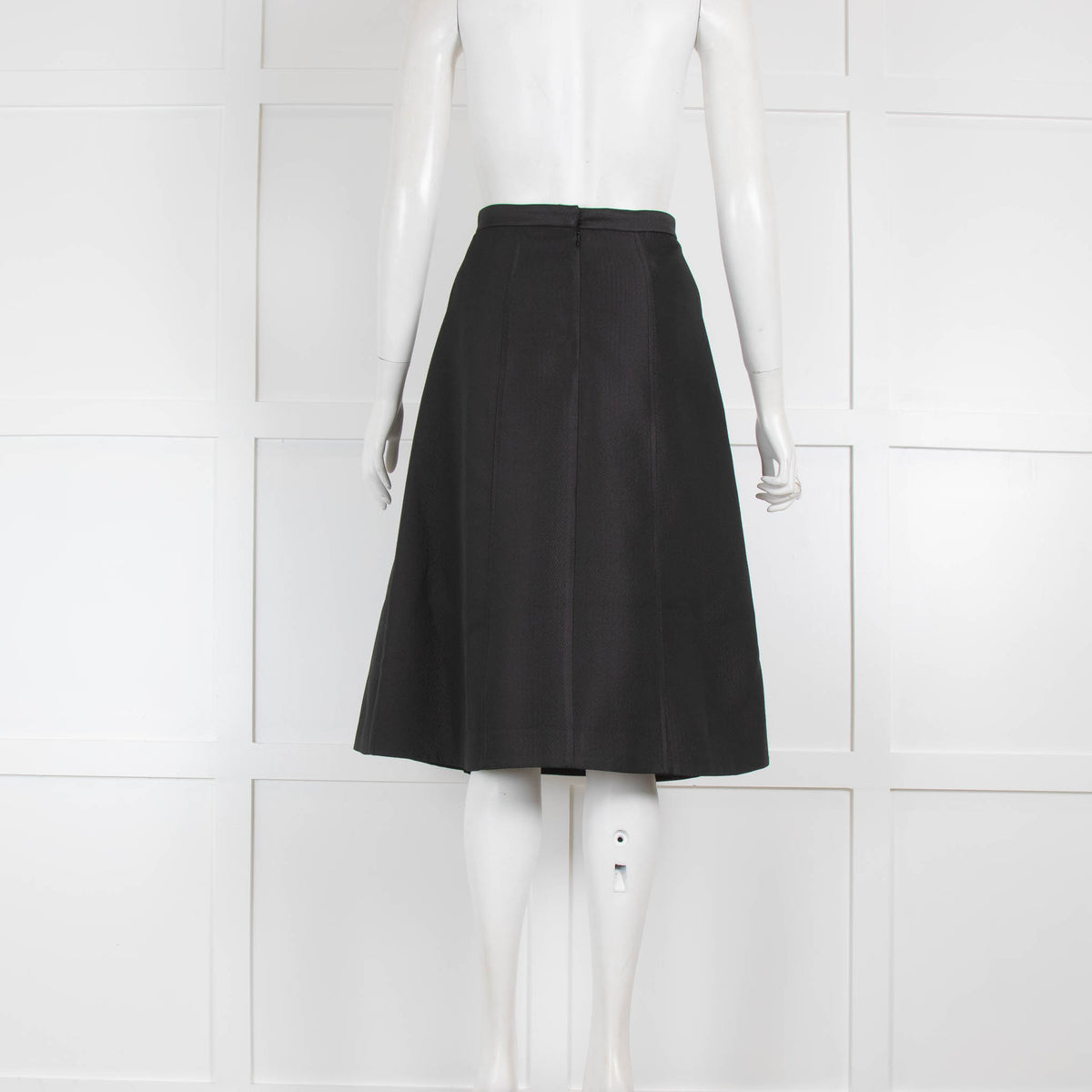 Tibi Black Structured Skirt