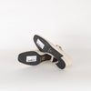 Blue Velvet Cream Leather Mary Jane Pumps