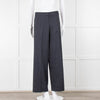 Margaret Howell Blue Wool Wide Leg Trousers