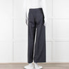Margaret Howell Blue Wool Wide Leg Trousers