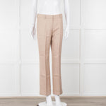 Stella McCartney Neutral Turn Up Hem Trousers