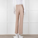 Stella McCartney Neutral Turn Up Hem Trousers