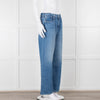 Mother Blue Denim Wide Legged Jeans