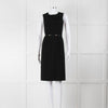Prada Black Belted Knee Length Shift Dress