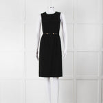 Prada Black Belted Knee Length Shift Dress