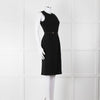 Prada Black Belted Knee Length Shift Dress
