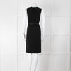 Prada Black Belted Knee Length Shift Dress