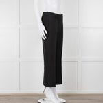 Stella McCartney Black Silk Cropped Trousers