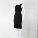 Prada Black Belted Knee Length Shift Dress