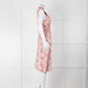 Prada Vintage Pink Cheongsam Pink Brocade Midi Dress (Early 2000s)