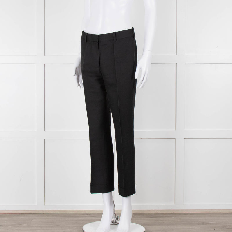 Stella McCartney Black Silk Cropped Trousers