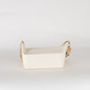 Rejina Pyo Cream Textured Leather Small Shoulder Bag