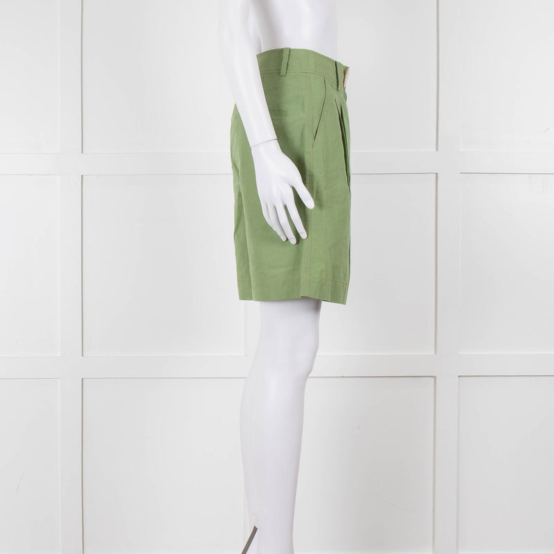 Rejina Pyo Green High Waisted Shorts