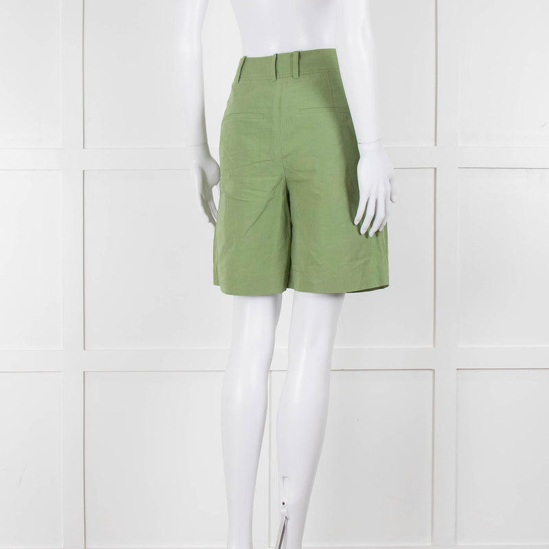 Rejina Pyo Green High Waisted Shorts