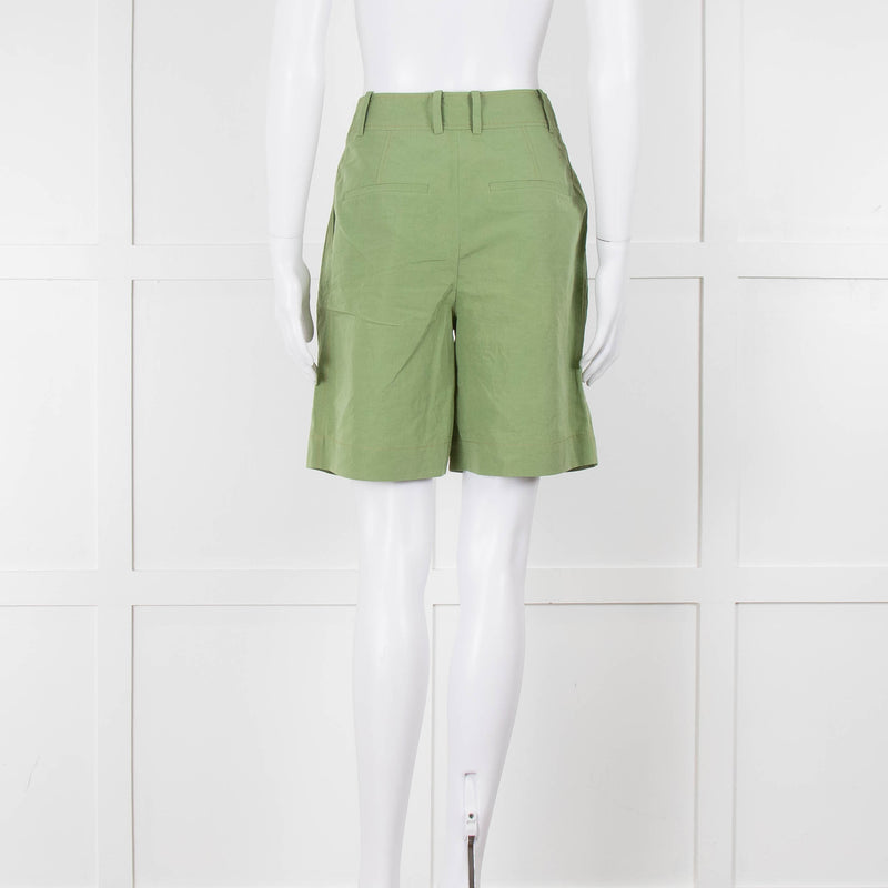 Rejina Pyo Green High Waisted Shorts