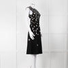 Bottega Veneta Black Knit Butterfly Fit and Flare Sleeveless Dress