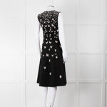 Bottega Veneta Black Knit Butterfly Fit and Flare Sleeveless Dress