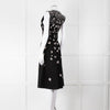 Bottega Veneta Black Knit Butterfly Fit and Flare Sleeveless Dress