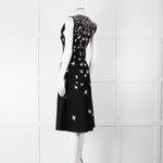 Bottega Veneta Black Knit Butterfly Fit and Flare Sleeveless Dress
